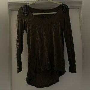 Jessica Simpson Forest Green‎ Open low back Top size Small